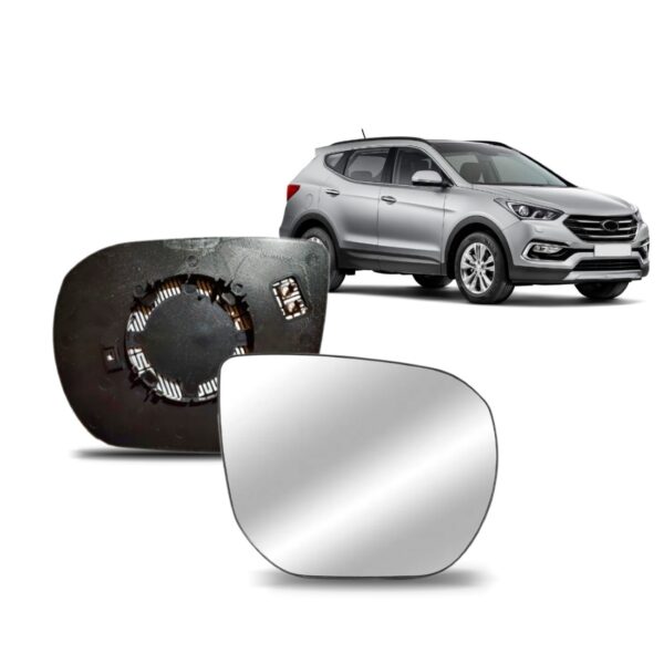 Par Lente De Retrovisor Com Aquecedor Santa Fe 2014 A 2019