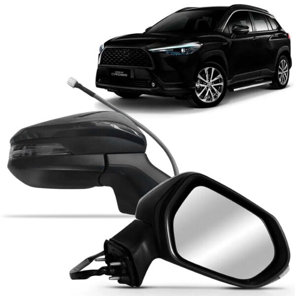 Par Retrovisor Elétrico Pisca Retrátil Corolla Cross 21 A 22