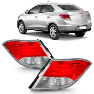 Par Lanterna Traseira Prisma Ré Cristal 2013 A 2016