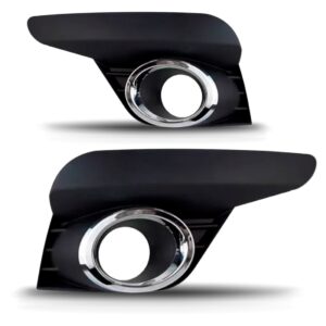 Par Moldura Farol De Milha Cromado Sandero 2020 2021 2022 Preto Ambos Os Lados