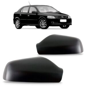 Jogo Capa Retrovisor Astra 1999 2000/2010 Preto Texturizado