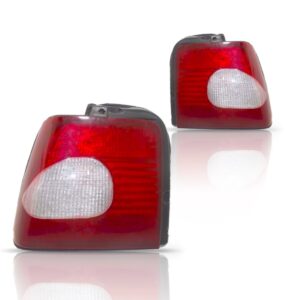 Par Sinaleira Traseira Tempra 1996 A 99 Bicolor C/ Garantia Vermelho