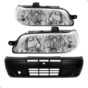 Kit Parachoque E Par Faróis Palio Fire 2001 2002 2003 2004 Para Pintar