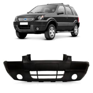 Parachoque Dianteiro Ecosport 2003 A 2007 C/ Furo Novo Preto