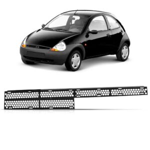 Grade Tela Parachoque Dianteiro Ka 1997 A 2001 1a Linha Preto