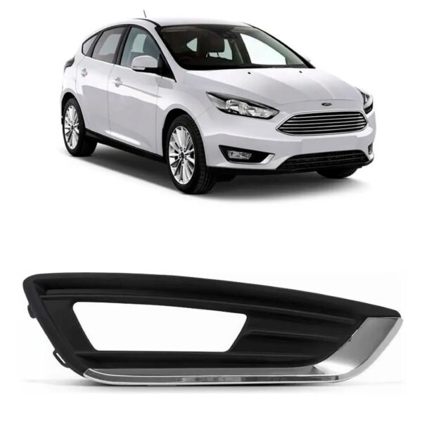 Grade Parachoque Focus 2015 Em Diante C/furo Mold 1a Linha Lado Direito