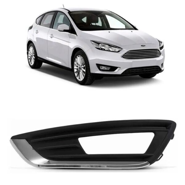 Grade Parachoque Focus 2015 Em Diante C/furo Mold 1a Linha Lado Esquerdo