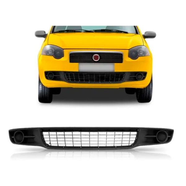 Grade Inferior Parachoque Dianteiro Palio 08 A 12 1a Linha Preto