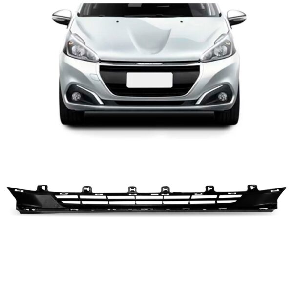Grade Inferior Tela P/choqu Para Peugeo 208 16 A 18 1a Linha