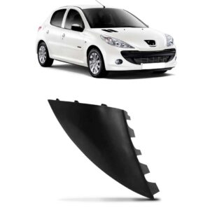 Moldura Tampa Reboque Para Peugeot 207 - 2008 A 2011 Curta Direito