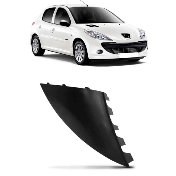 Moldura Tampa Reboque Para Peugeot 207 - 2008 A 2011 Curta Direito