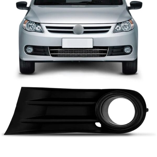 MOLDURA FAROL MILHA GOL G5 2010 A 2013 C/FURO LE