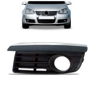 Moldura Farol Milha Jetta 2006 07 08 A 2011 Friso Cromado Lado Esquerdo