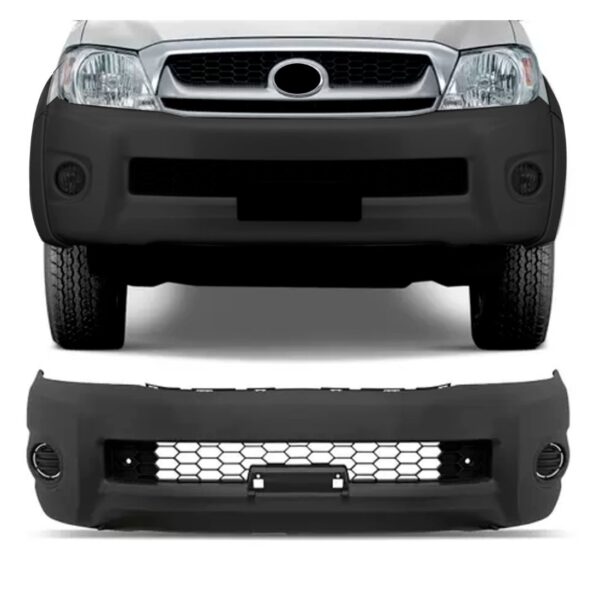 Parachoque Dianteiro Hilux 2009/2012 Sem Furo 1a Linha  Preto