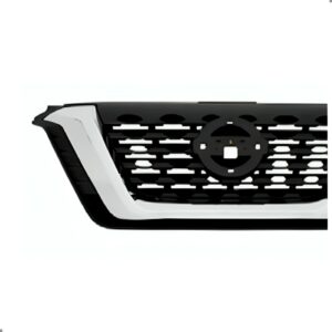 Grade Radiador Kicks 2017 18 19 2020 Preta Com Friso Cromado Preto Fosco