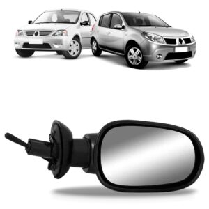 Retrovisor Logan Sandero 2007 2008 2009 2010 Com Controle Lado Direito