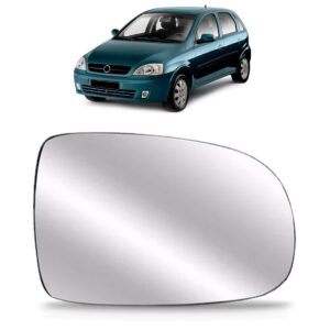 Lente Espelho Retrovisor Corsa 2003 A 2011 Prata Ld 1a Linha Direito