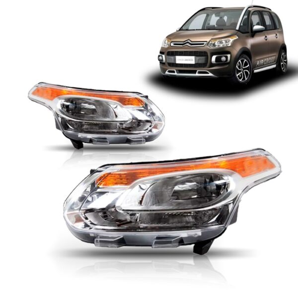FAROL C3 AIRCROSS 2011 A 2015 CROMADO LE