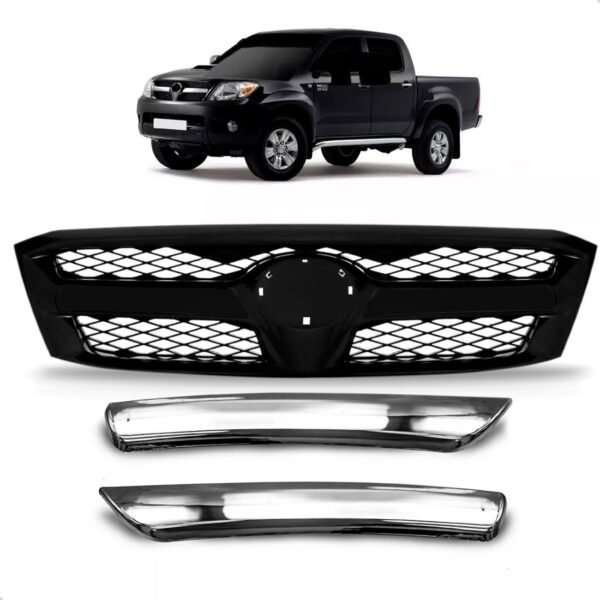 Grade Radiador Hilux 2005 2006 2007 Pintura 1a Linha