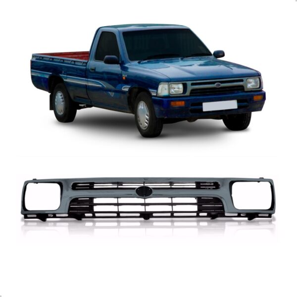 Grade Central Hilux 4x2 1992 1993 1994 1995 Até 2001 Cromada Preto