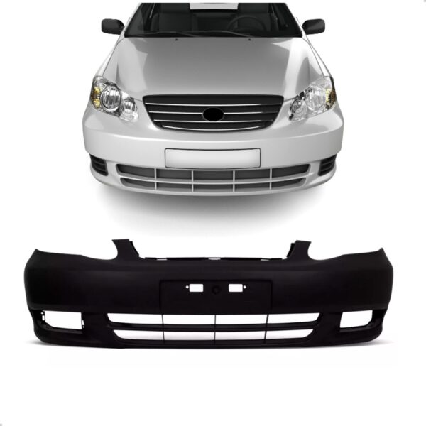 Parachoque Dianteiro Corolla 2003 A 2004 1a Linha Novo Preto