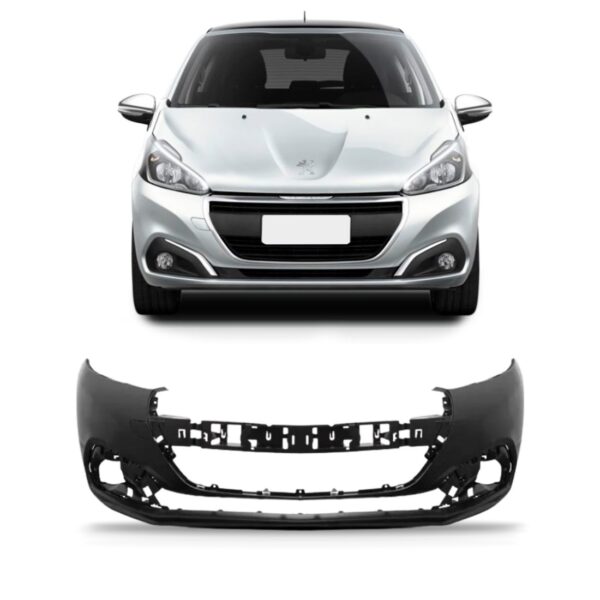 Parachoque Dianteiro Para Peugeot 208 2017 18 1a Linha Novo Preto