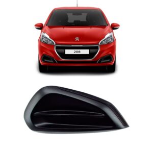 Moldura Aplique Milha Para Peugeot 208 S/ Furo 2017 Até 2020 Lado Direito