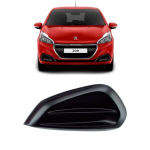 Moldura Aplique Milha Para Peugeot 208 S/ Furo 2017 Até 2020 Lado Esquerdo