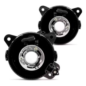 Kit Farol Milha Neblina Fox 2010 À 2013 Grade Aro Cromado Transparente