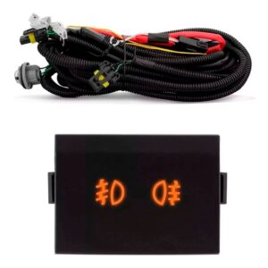 Kit Farol Milha Neblina Fox 2010 À 2013 Grade Aro Cromado Transparente