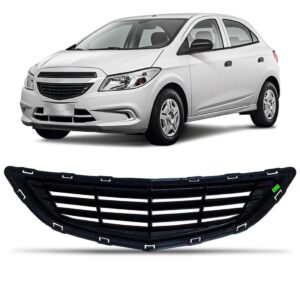 Grade Radiador Onix/prisma 13 A 17 Inferior/friso 1a Linha Preto