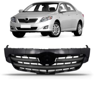 Grade Dianteira Radiador Corolla 09 A 2011 Grafite 1a Linha Cinza