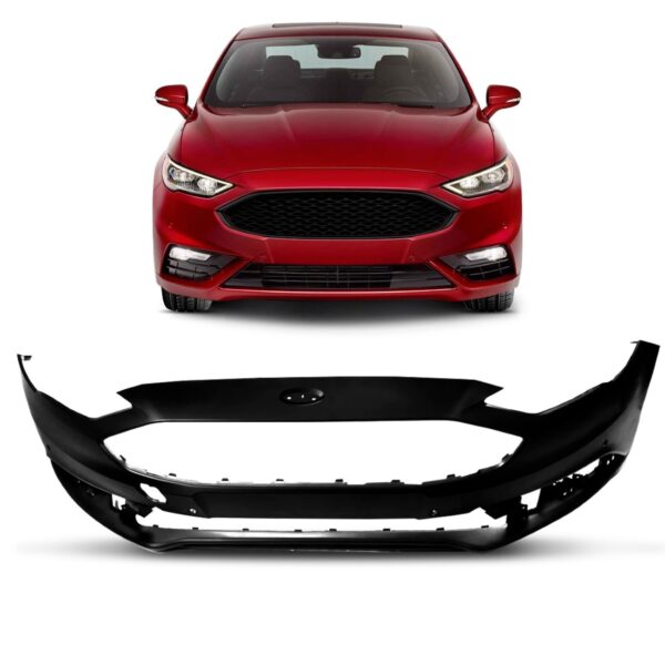 Parachoque Dianteiro Fusion 2017 2018 2019 C/furo Novo Preto