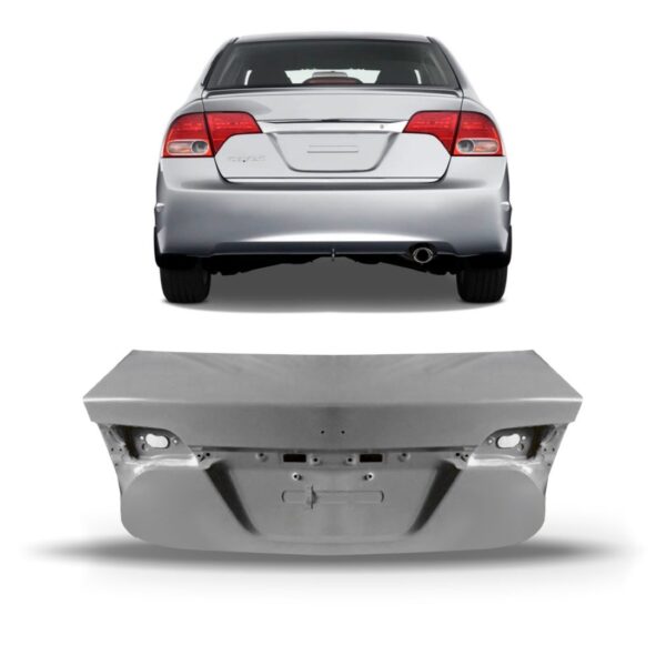 Tampa Porta Malas Civic 2006 2007 2008 2009 2010 2011 Cinza-escuro