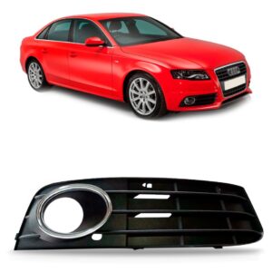 Moldura Milha Auxiliar Audi A4 07 08 09 10 2011 Com Furo Lado Direito
