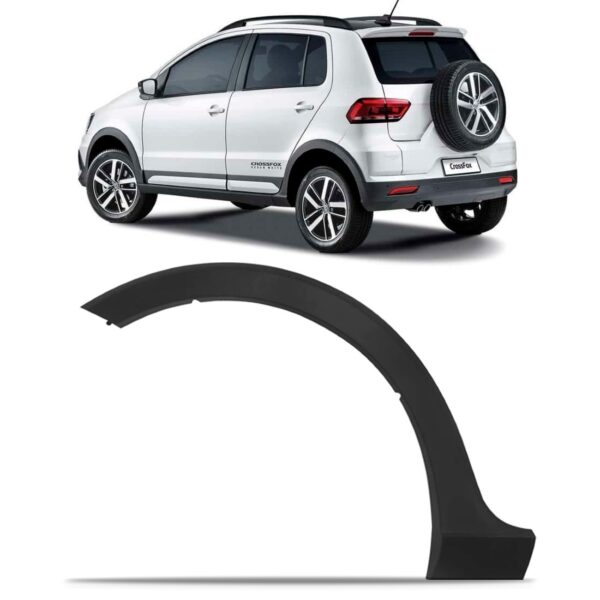 Moldura Vão De Roda Traseiro Crossfox 2015 Até 2021 Lado Esquerdo