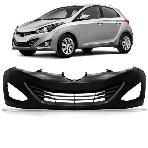 Parachoque Dianteiro Hb20 C/ Grade C/ Suporte Placa 12 A 16 Preto