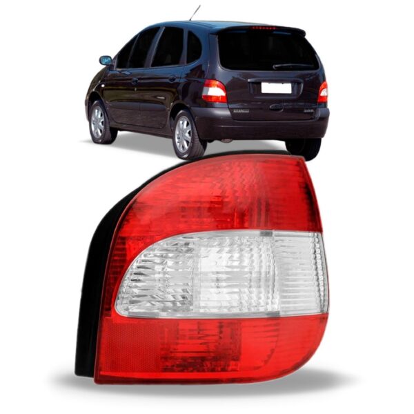 Lanterna Traseira Para Scenic 2001 A 2007 Bicolor Direito/passageiro