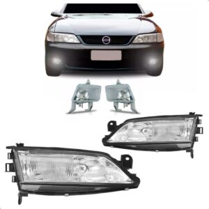 Kit Farol Vectra 1996 1997 1998 1999 Com Pisca Cristal Ambos Lados