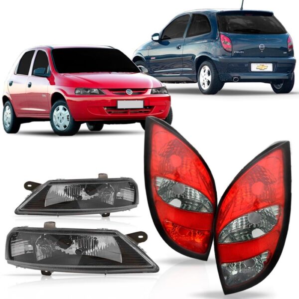 Kit Celta Fumê Farol E Lanterna 2001 2002 2003 2004 05 2006