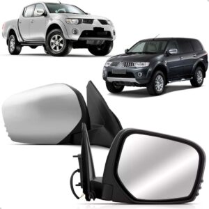 Par Retrovisor L200 Triton E Pajero Dakar 2008 A 2011 Eletr.
