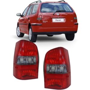 Par Sinaleira Traseira Parati G3 00 01 02 Fase 1 Ré Fumê Vermelho