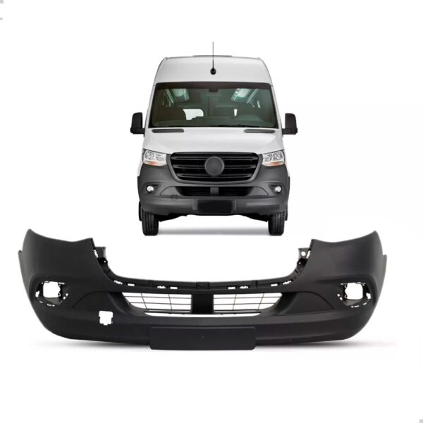 Parachoque Dianteiro Com Furo Sprinter 20 Até 2024 1a Linha  Preto
