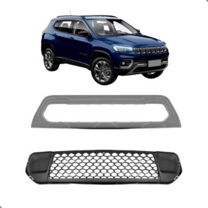 Grade Central Parachoque E Moldura Compass Thawk 2022 A 2026 Para Pintar