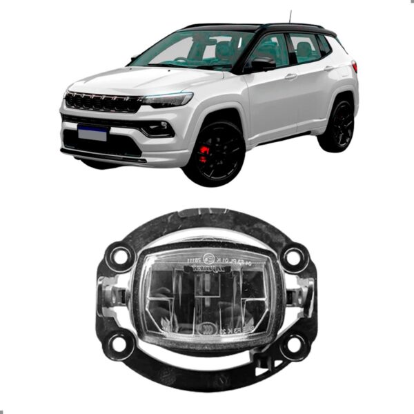 Farol Auxiliar Para Compass 2024 2025 2026 Esquerdo/motorista