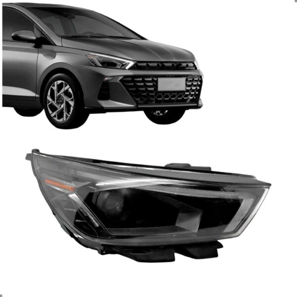 Farol Para Hb20 2023 2024 2025 2026 Com Led Direito/passageiro