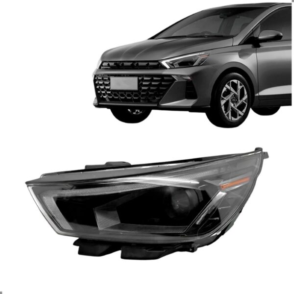 Farol Para Hb20 2023 2024 2025 2026 Com Led Esquerdo/motorista