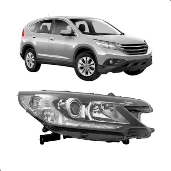 Farol Manual Para Crv 2012 2013 2014 Com Projetor Esquerdo/motorista