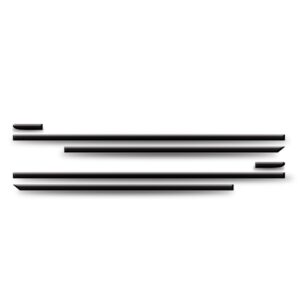 Friso Lateral Saveiro G3 2000 2001 2002 2003 A 2004 - Kit 6 Preto