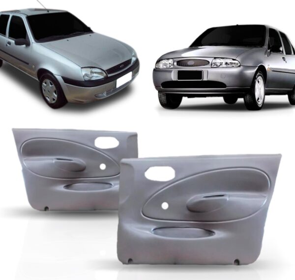Par Forro Porta Fiesta 1996 A 2001 4p Manual Dianteiro Cinza